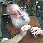 <b>Conrad Bladey relaxes with a whistle</b>